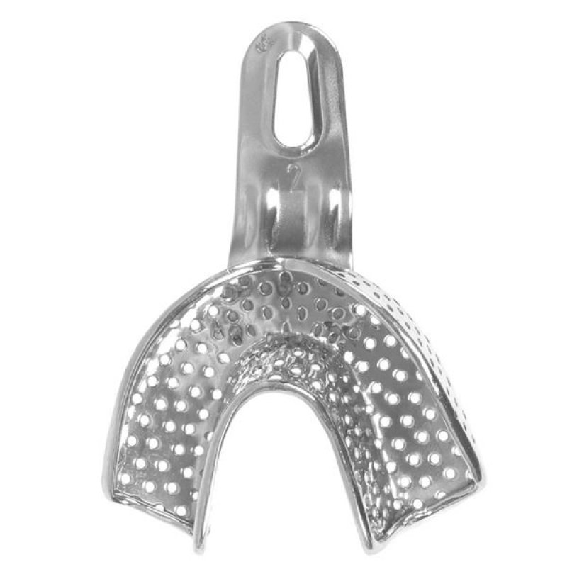 Otiskovací lžíce nerez - DX2, perforovaná, s okrajem