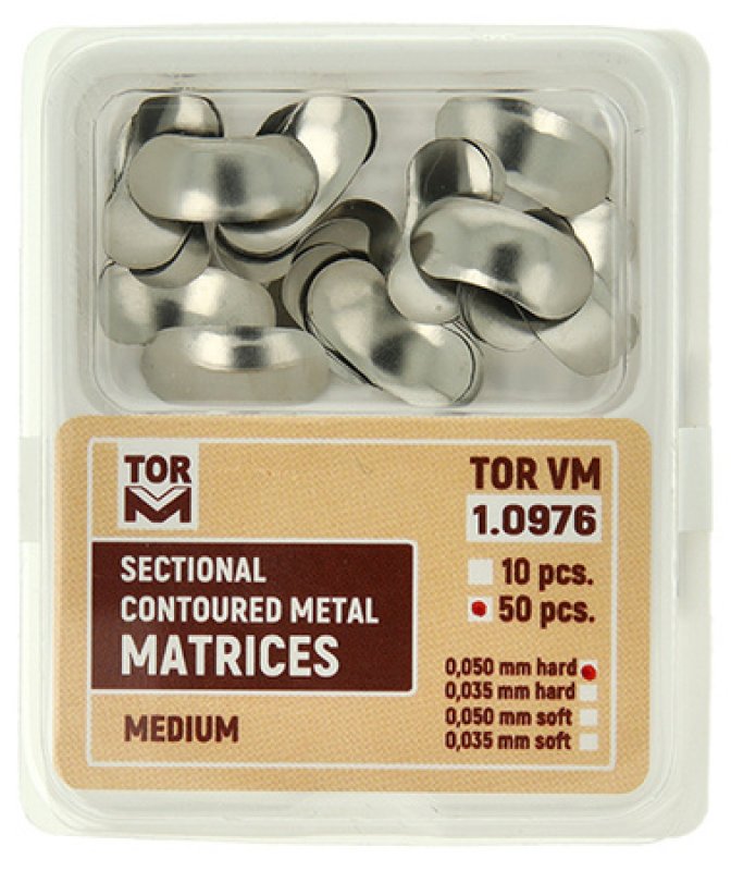 Sekční matrice TOR VM (50ks) - medium, hard, 0,050 mm