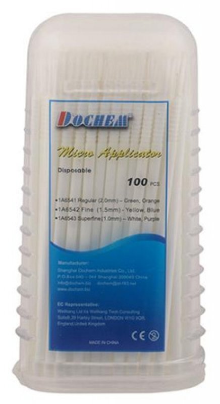 Mikroaplikátor Dochem - bílý, superfine (100ks/bal)