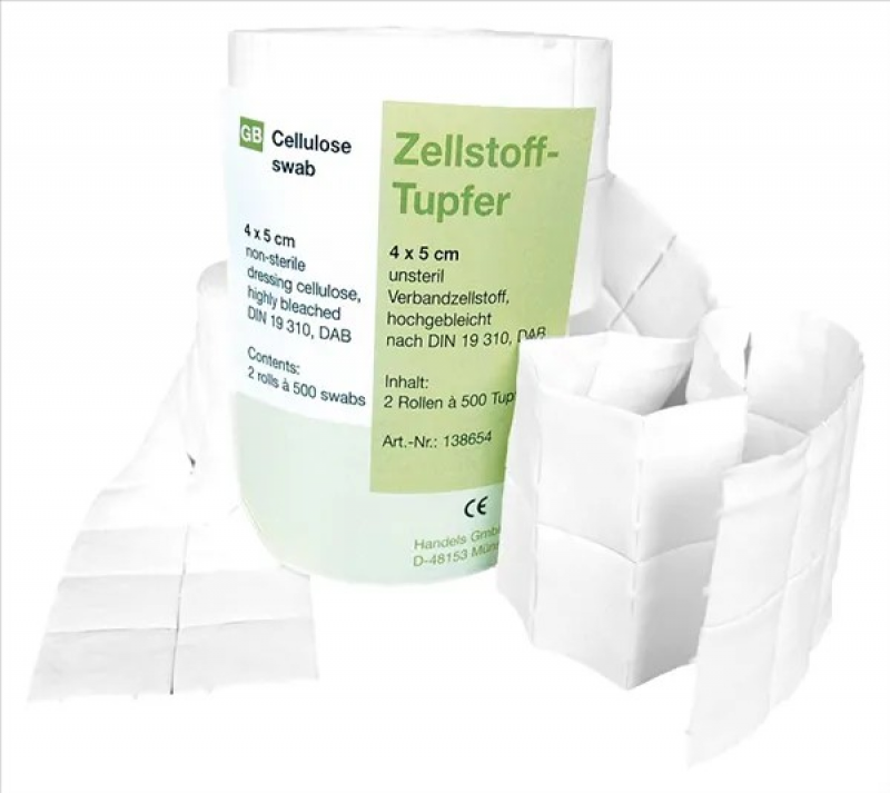 Buničité čtverečky ORBIS (4x5cm, 2x500ks) 