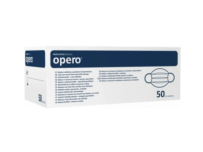 OPERO mask - gumička, bílá (50 ks)