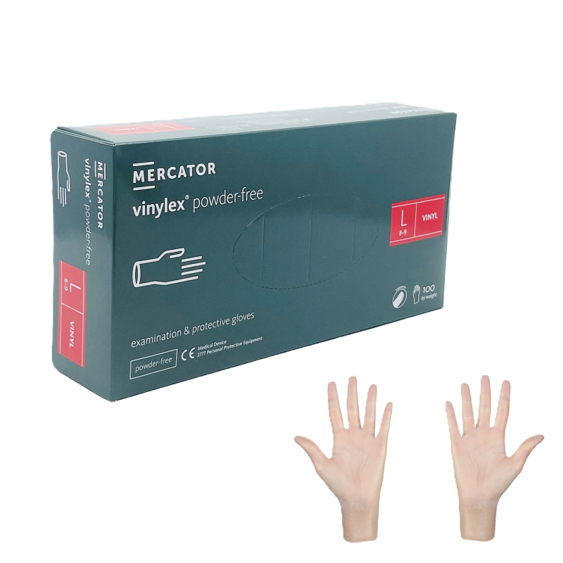 Jednorázové ochranné vinylové rukavice vinylex® powder-free (100 ks/balení)