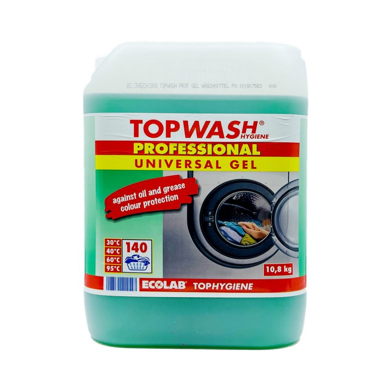 Univerzální gelový prací prášek ECOLAB TOPWASH PROFESSIONAL GEL - koncentrát 10,8 Kg