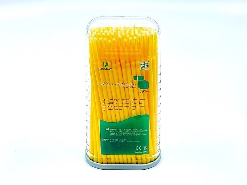 Mikroaplikátor Dochem - žlutý, fine(100ks/bal)