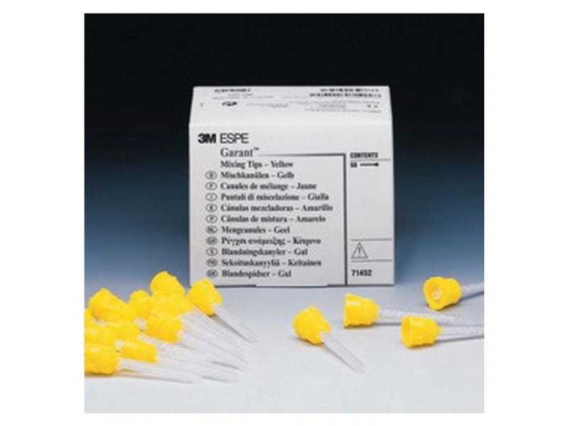 Míchací kanyly Garant 2 - žluté (50ks)